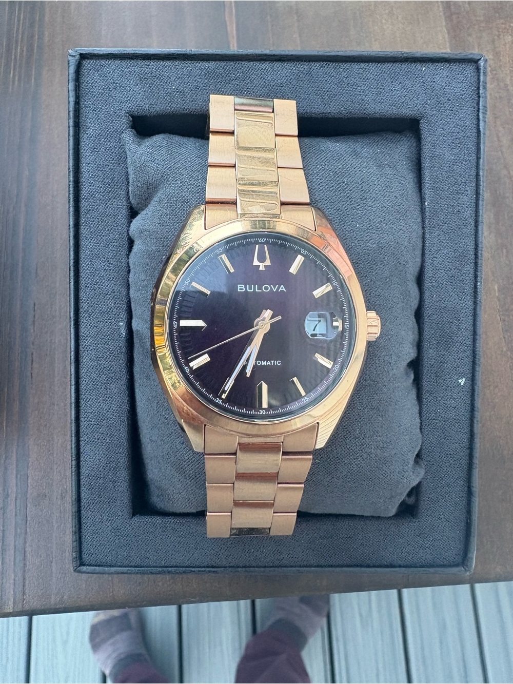 Stunning and Rare Gold and Eggplant Watch